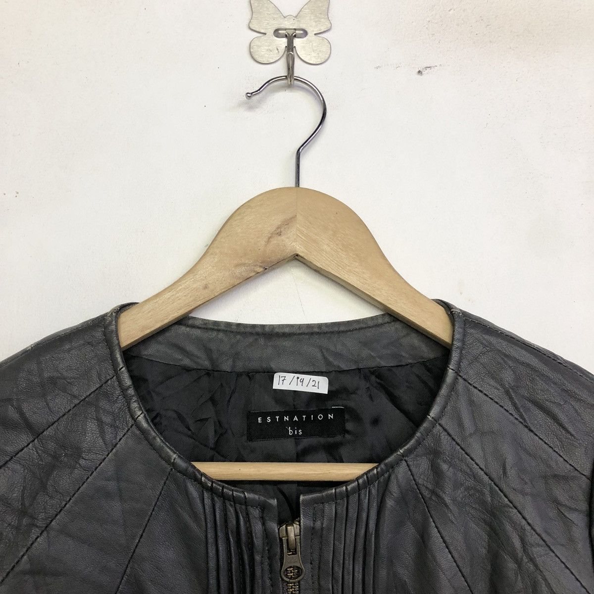 Japanese Brand Esnation Bis Lamb Leather Women Jacket Size S / US 4 / IT 40 - 4 Thumbnail