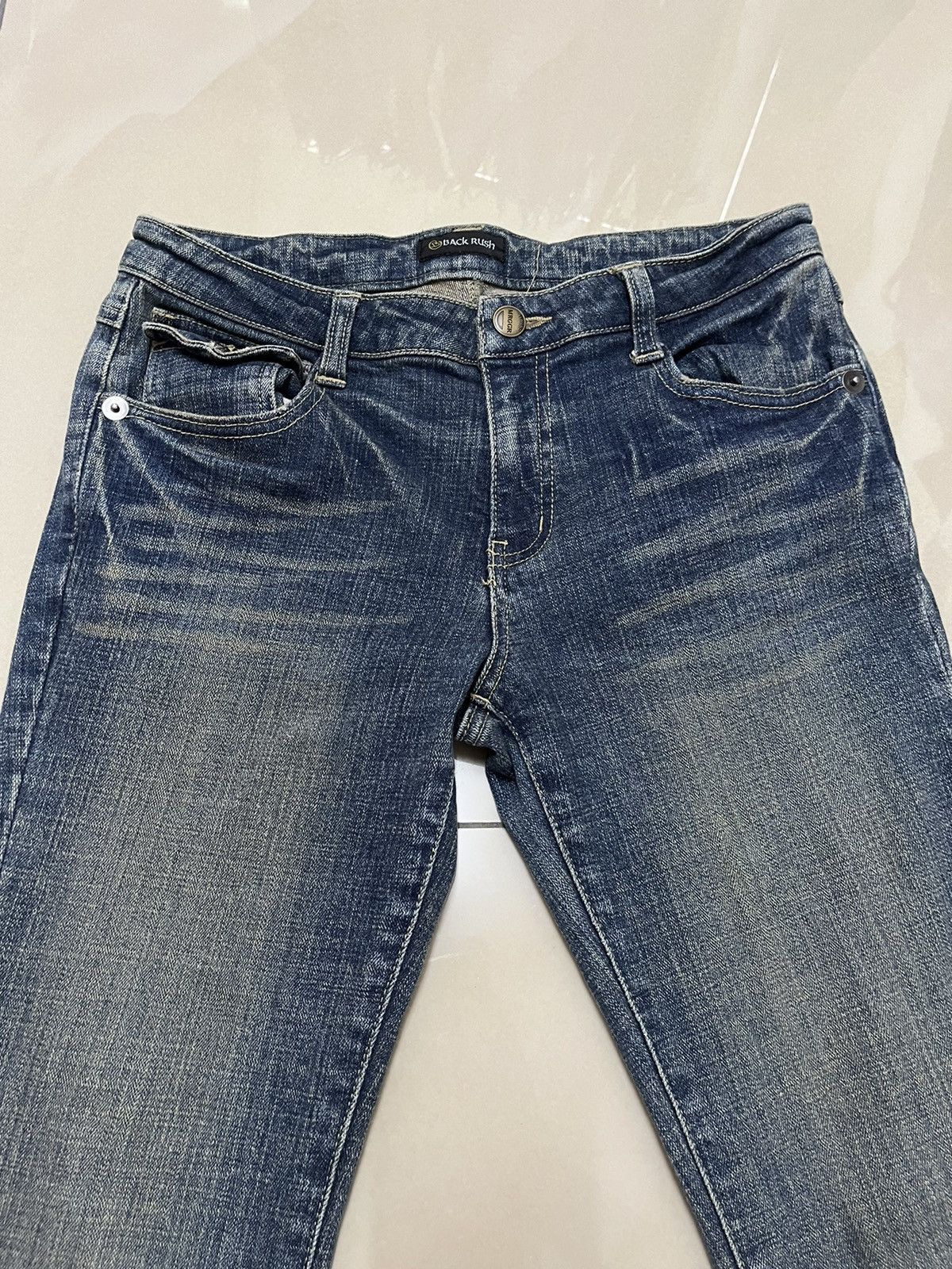 If Six Was Nine × Jean × Tornado Mart Flare jeans back rush distressed mud rusty low rise Size US 28 / EU 44 - 3 Thumbnail