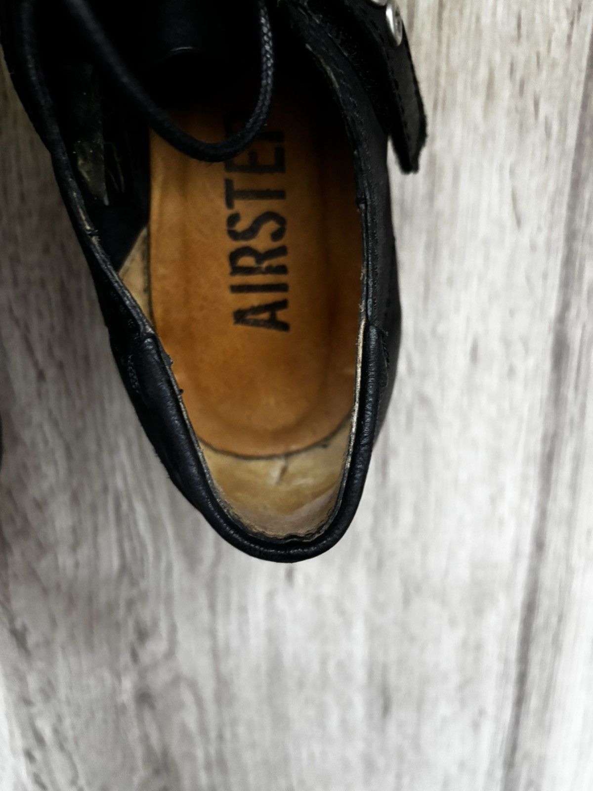 A.S.98 A.S. 98 (AirStep) Leather Studded Low-Heel Shoes – Black Size US 6.5 / IT 36.5 - 18 Thumbnail