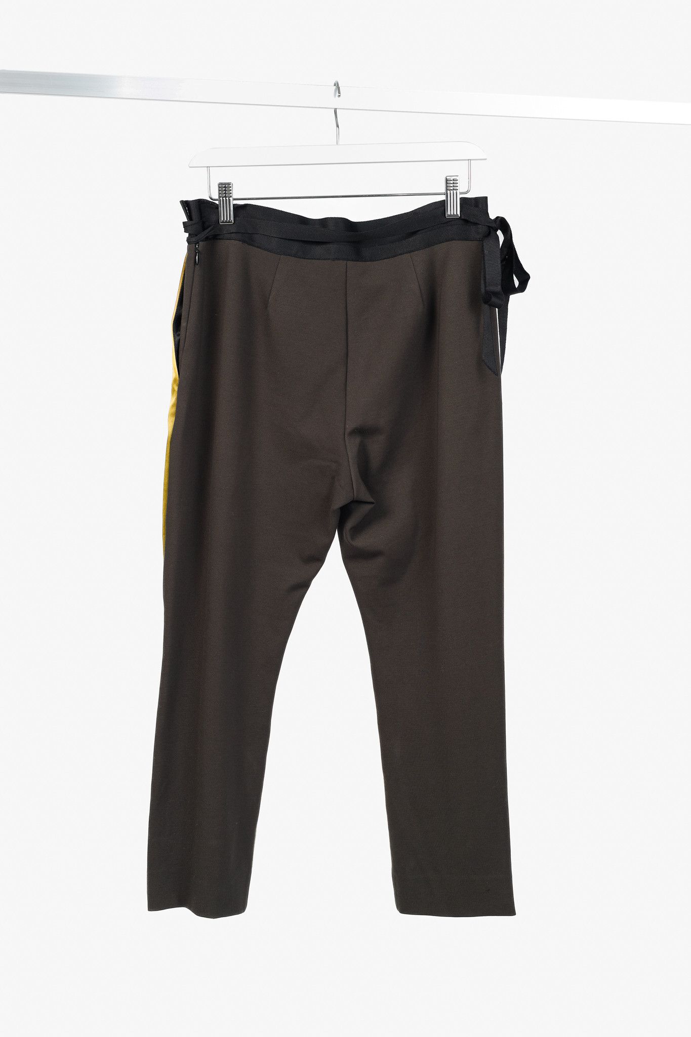 Other UNTTLD AW/18 Rafael Green Velvet Satin-Trim Trousers Size 28" / US 6 / IT 42 - 2 Thumbnail