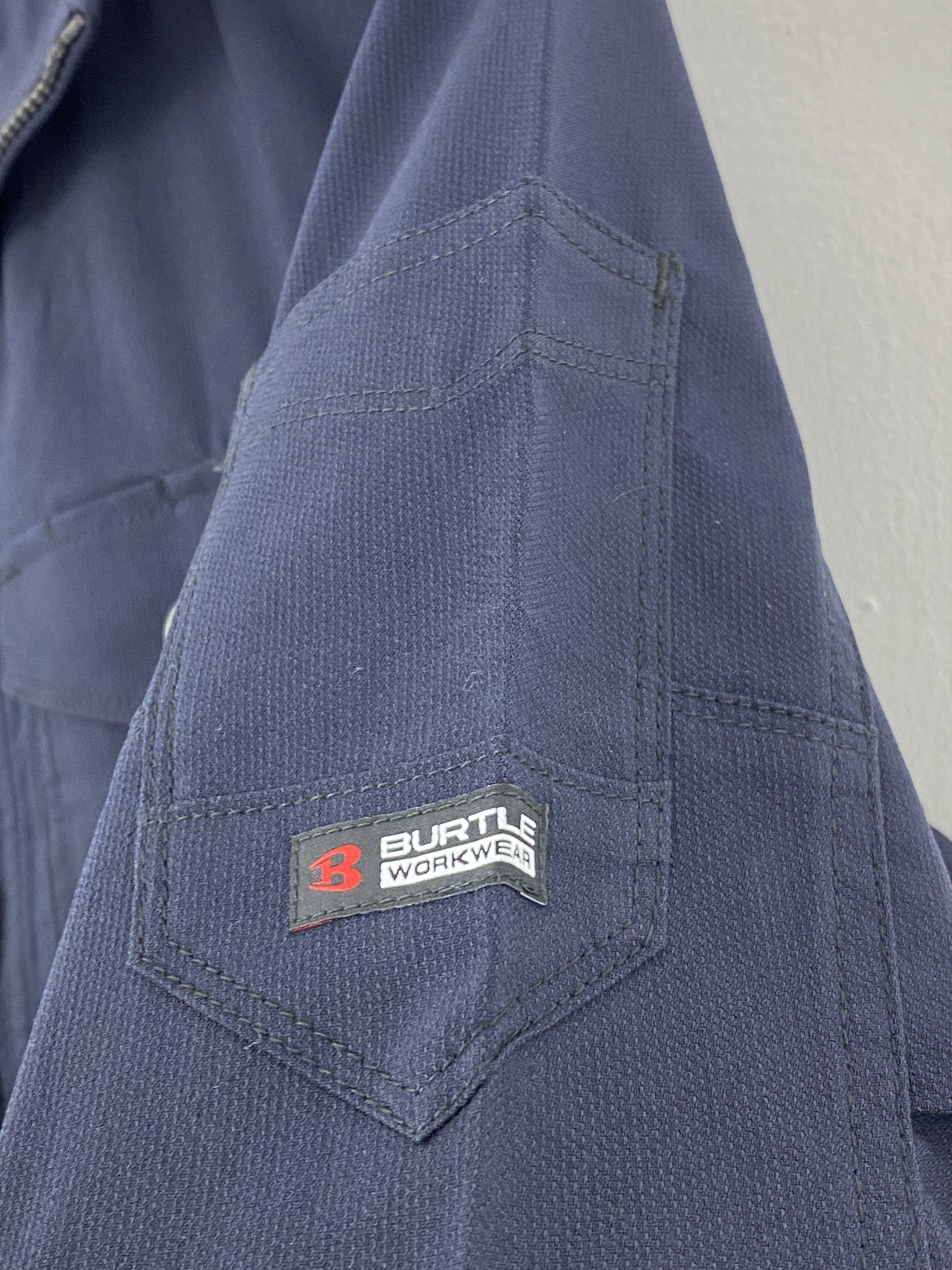 Japanese Brand Vintage 90s Burtle Workwear Zipper Denim Jacket J1794 Size US M / EU 48-50 / 2 - 9 Thumbnail