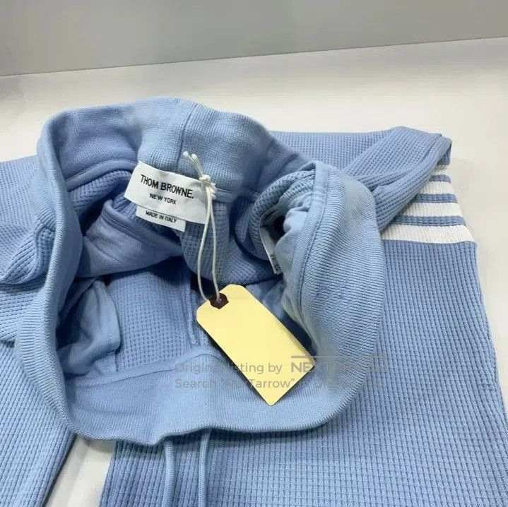 Thom Browne Thom Browne Light Blue Waffle Knit Sweatpants. Size US 30 / EU 46 - 5 Thumbnail