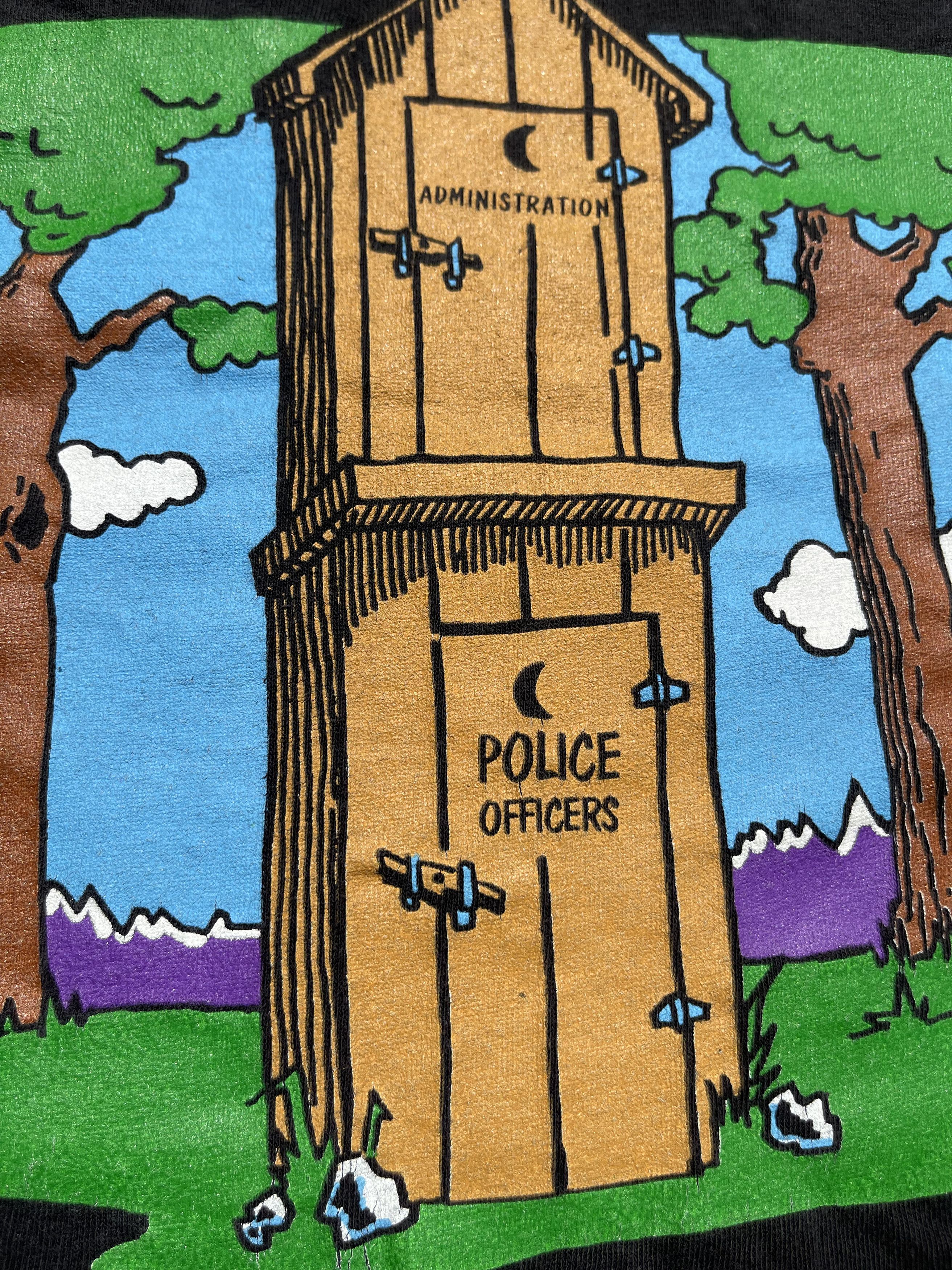 Vintage 1990's Police Government Politics Vintage Humor T-Shirt Size US XL / EU 56 / 4 - 5 Thumbnail