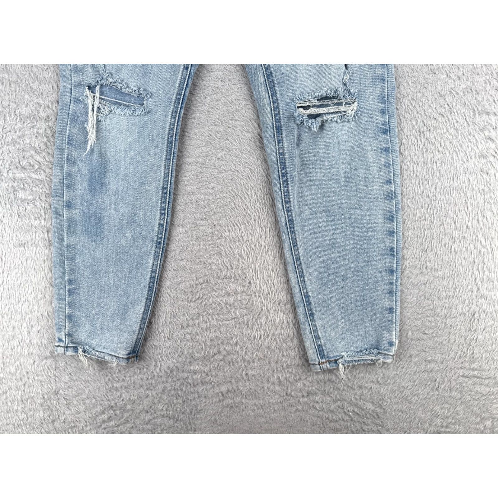 Pacsun PacSun Jeans Womens 2 Green Denim Slim Straight Mid Rise 26x26 Distressed Stretch Pockets 5-Pocket Design Vintage No Mens Womens Size 40" / US 18 - 2 Thumbnail