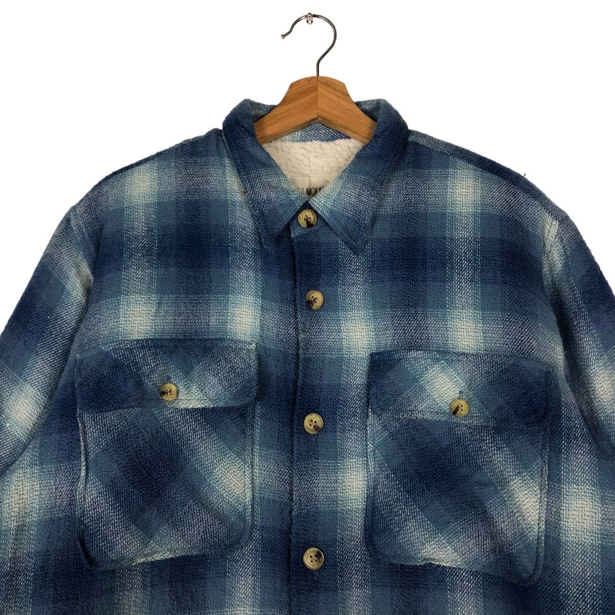 Japanese Brand 🔥Vtg Flannel Jacket Bellmount Japan Mink Fur Issey Miyake Size US M / EU 48-50 / 2 - 3 Thumbnail