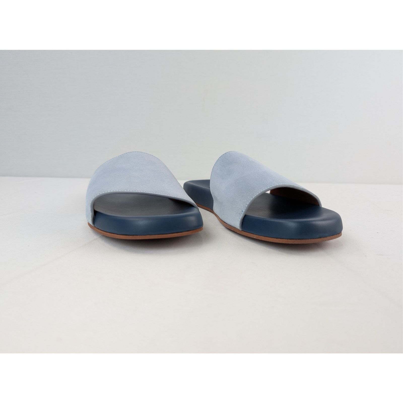 Loro Piana o1rshd1 Sea-Slide Walk Suede Slipper Sandal in Aqua Sea Size US 10 / EU 43 - 5 Thumbnail