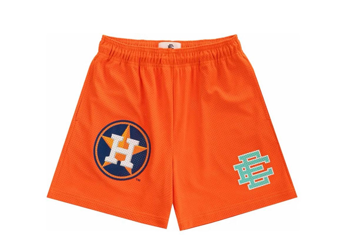 Eric Emanuel Eric Emanuel EE Orange Houston Astros shorts medium Size US 30 / EU 46 - 1 Thumbnail