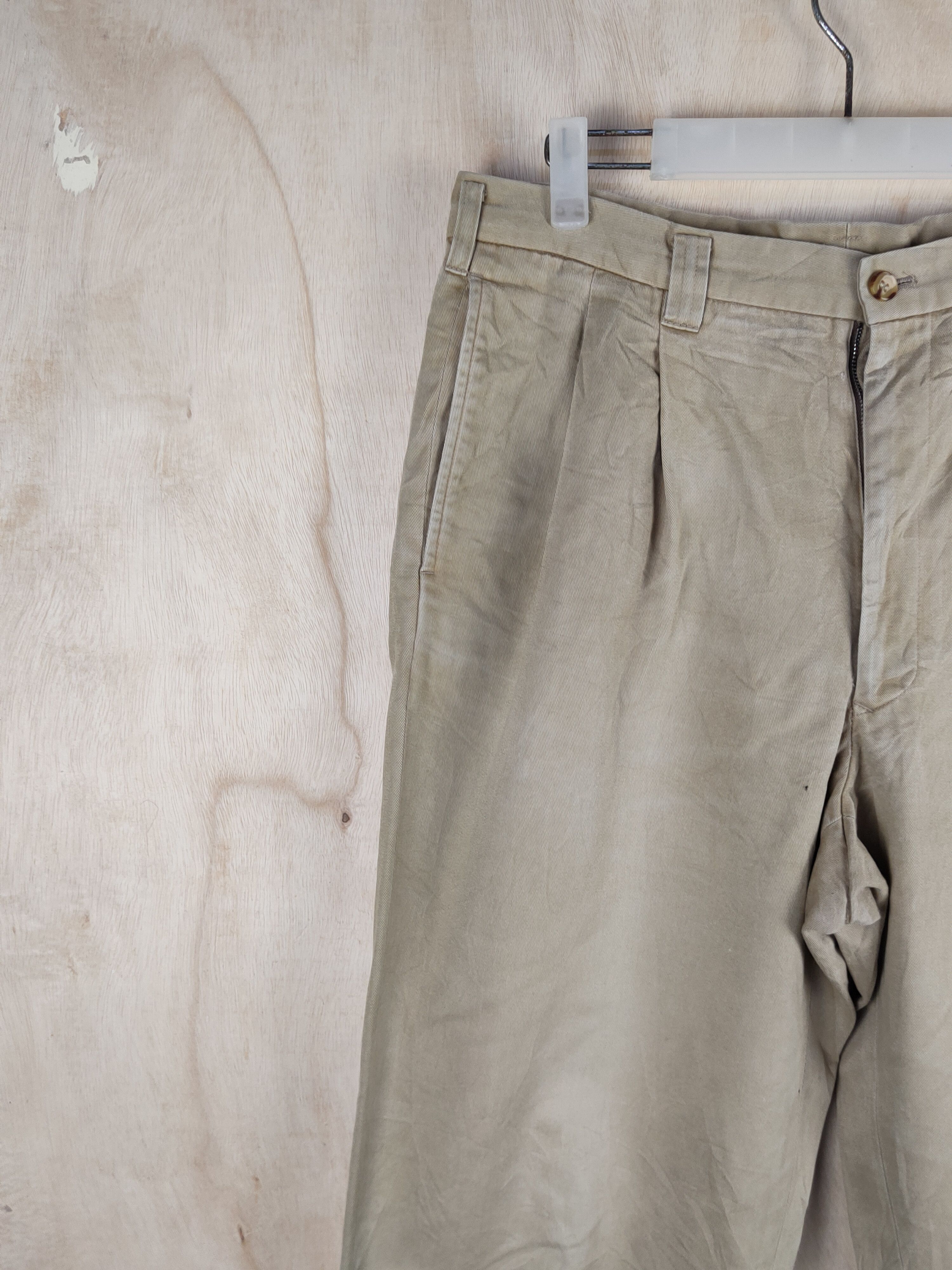 Hiroko Koshino Homme Hiroko Koshino Homme Beige Multipocket Casual Pants #S2414 Size US 33 - 3 Thumbnail