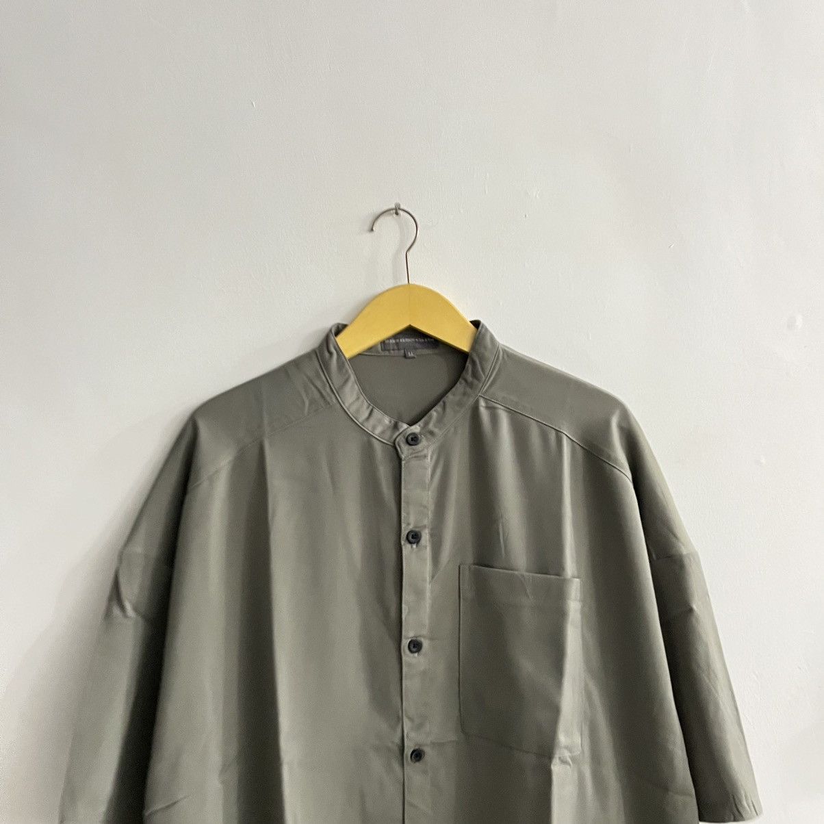 Issey Miyake Season Reason - Gray Standcollar Ls Shirt Size US L / EU 52-54 / 3 - 2 Thumbnail