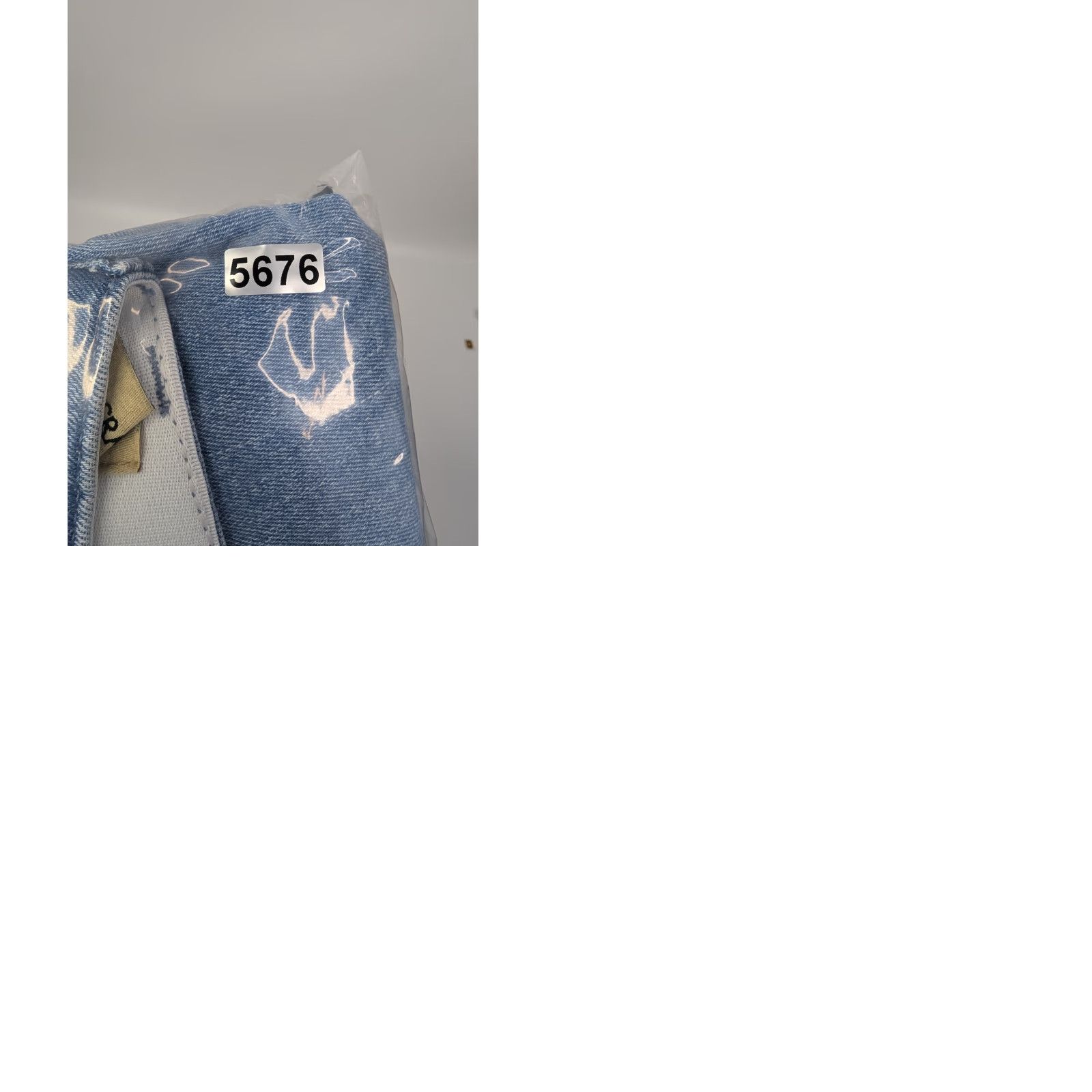 Vintage Democracy Jeans Women 20W Blue Denim Cropped Elastic Waist High Rise Plus Size 20W City Flower Preppy Button Zip Logo Zipper Size 42" / US 20 - 9 Thumbnail