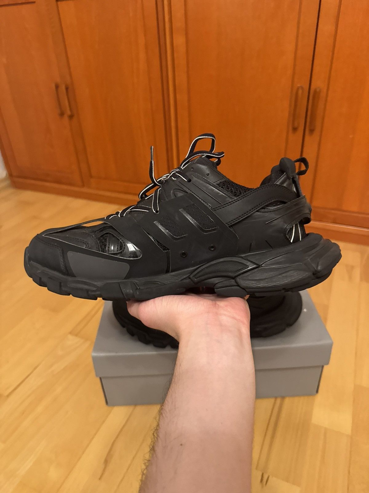 Balenciaga Balenciaga Track Triple Black Size US 12 / EU 45 - 5 Thumbnail