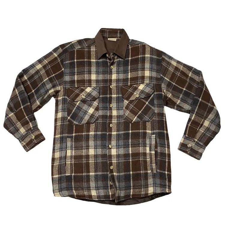 Flannel × Japanese Brand × Vintage DAMART VINTAGE FLANNEL JACKET BUTTON UP Size US M / EU 48-50 / 2 - 1 Thumbnail