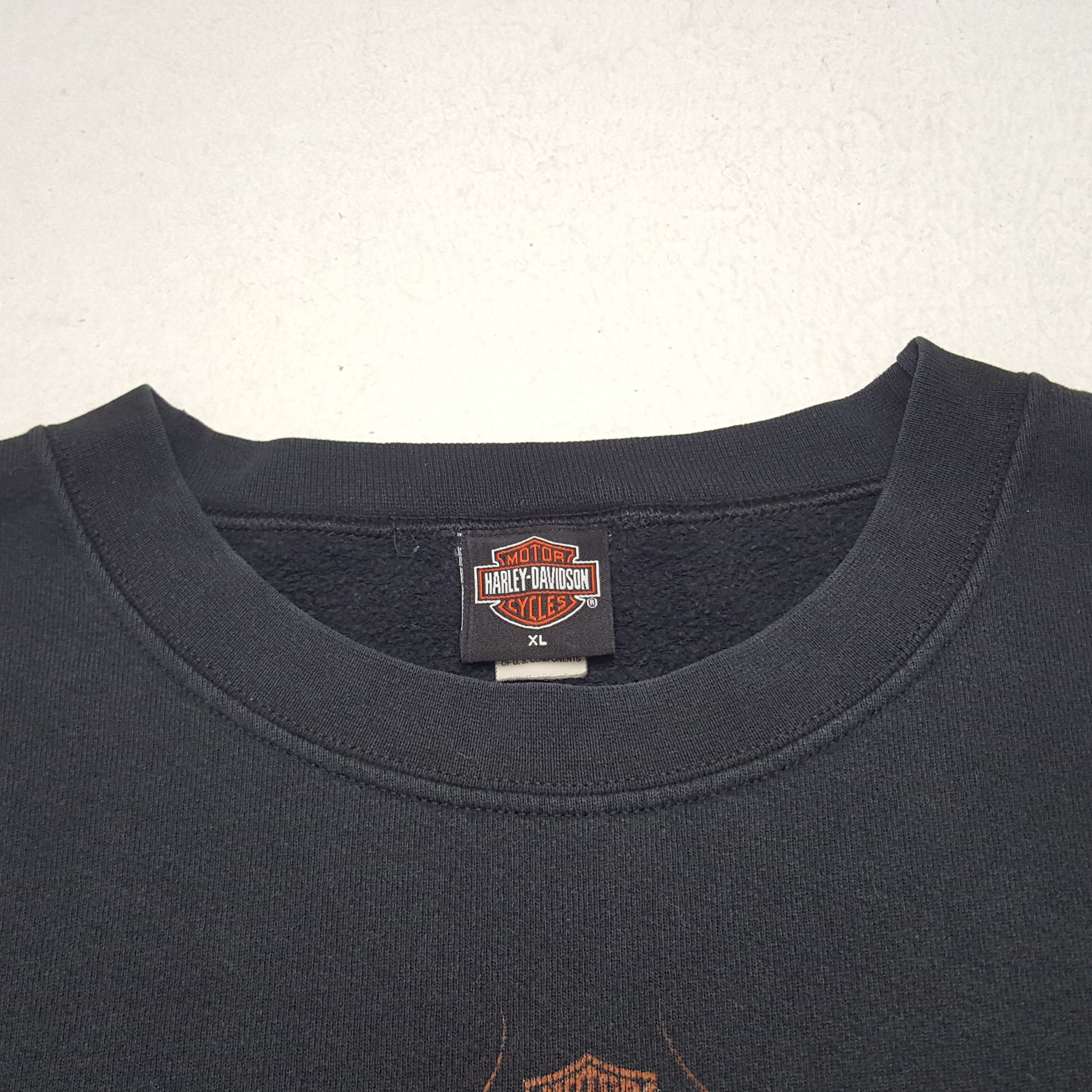 Harley Davidson × Vintage Vintage Ithaca Harley Davidson Sweatshirt Size US XL / EU 56 / 4 - 5 Thumbnail