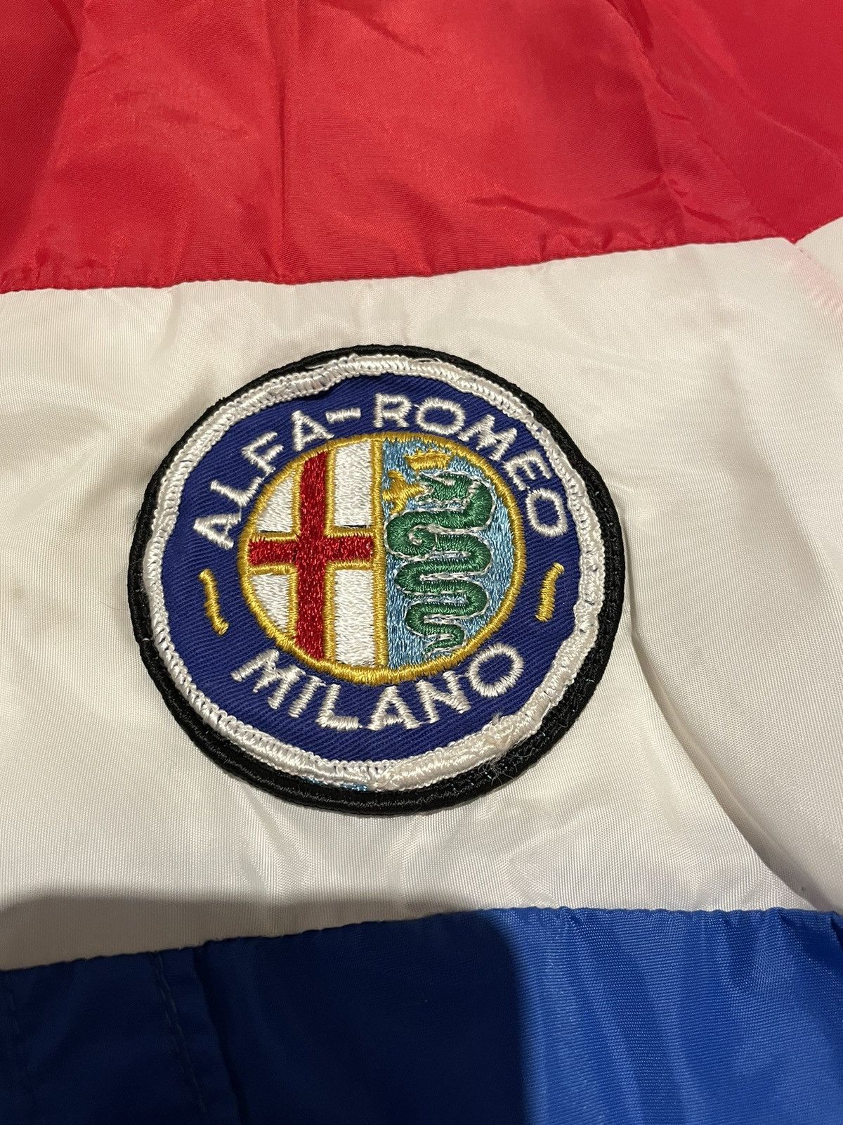 Vintage Vintage Alfa Romeo Windbreaker Size US L / EU 52-54 / 3 - 3 Thumbnail