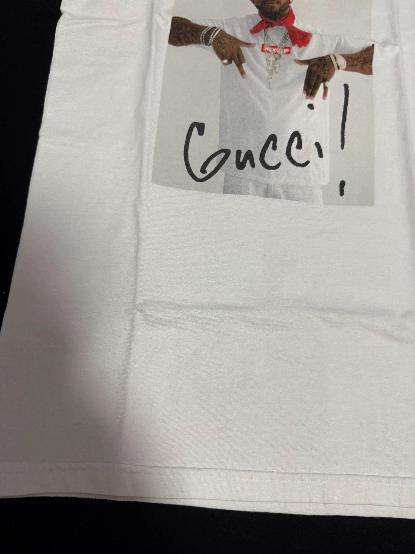 Gucci Supreme Gucci Mane White S Photo Tee Yellowing Size US S / EU 44-46 / 1 - 5 Thumbnail