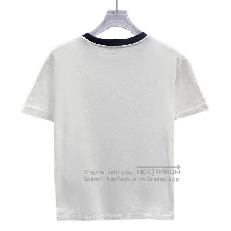 Louis Vuitton Louis Vuitton 23 White Chain Cotton Crew Neck Short Sleeve Size US S / EU 44-46 / 1 - 2 Thumbnail