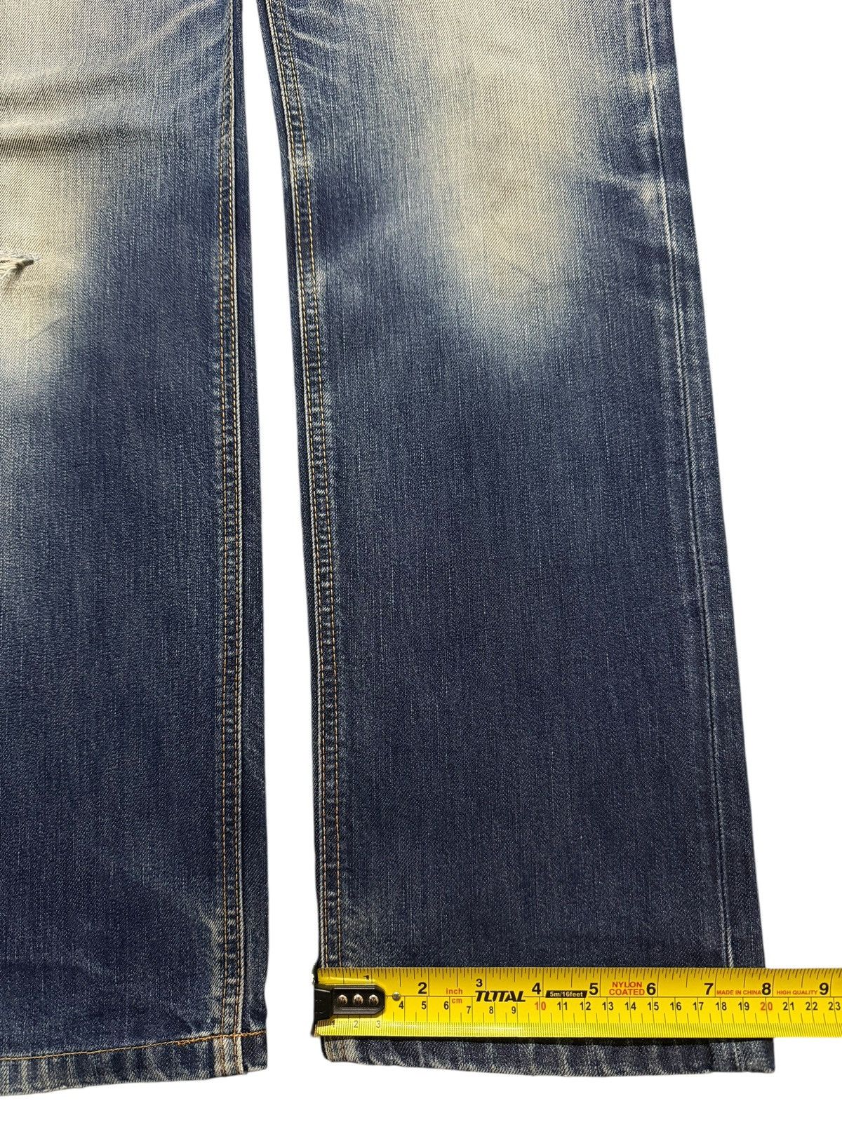 Edwin Vintage 90s Edwin Japan 503 Faded Wash Distressed Straight Size US 32 / EU 48 - 15 Thumbnail