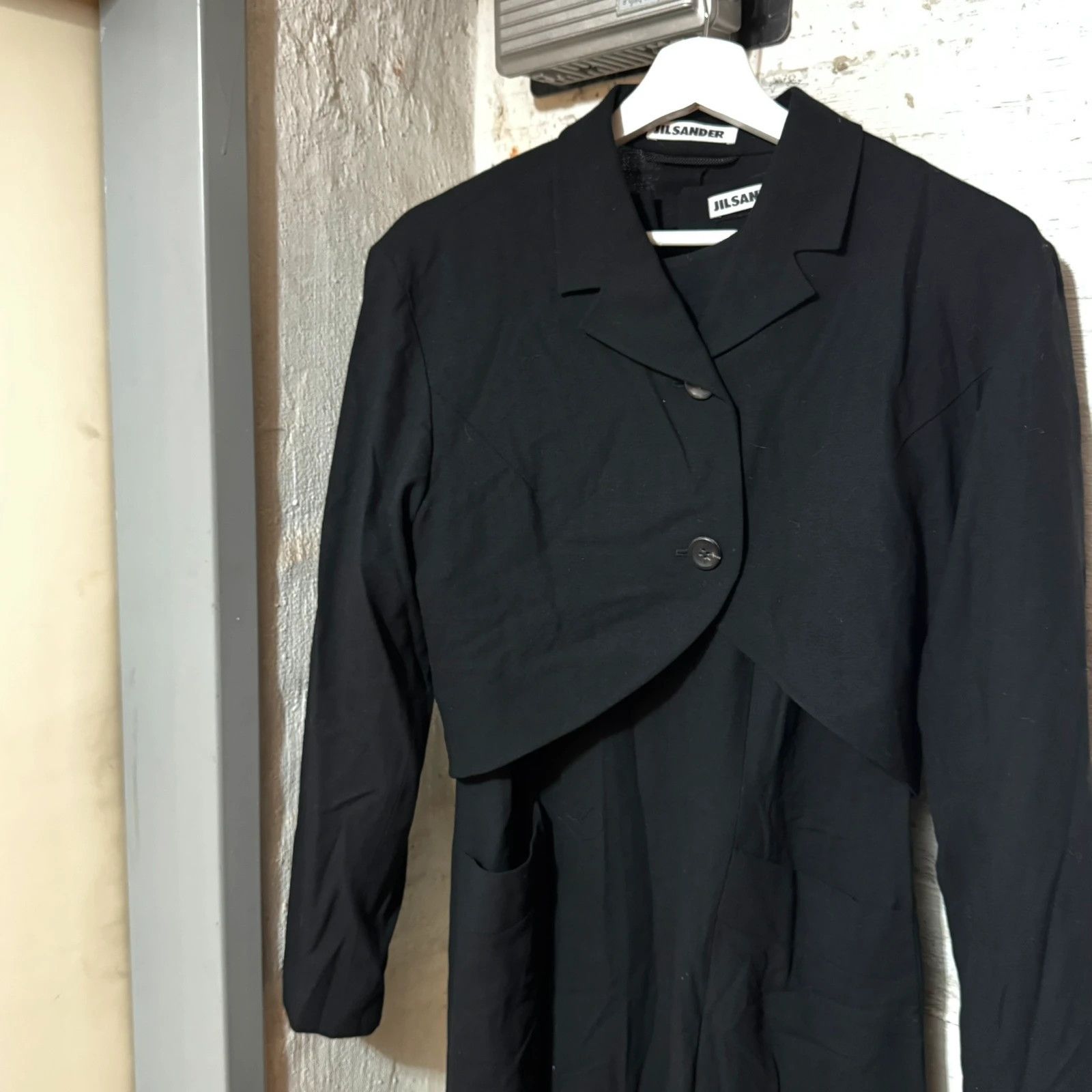 Jil Sander Vintage Jil Sander 80s set croped blazer + pocket dress Size S / US 4 / IT 40 - 2 Thumbnail
