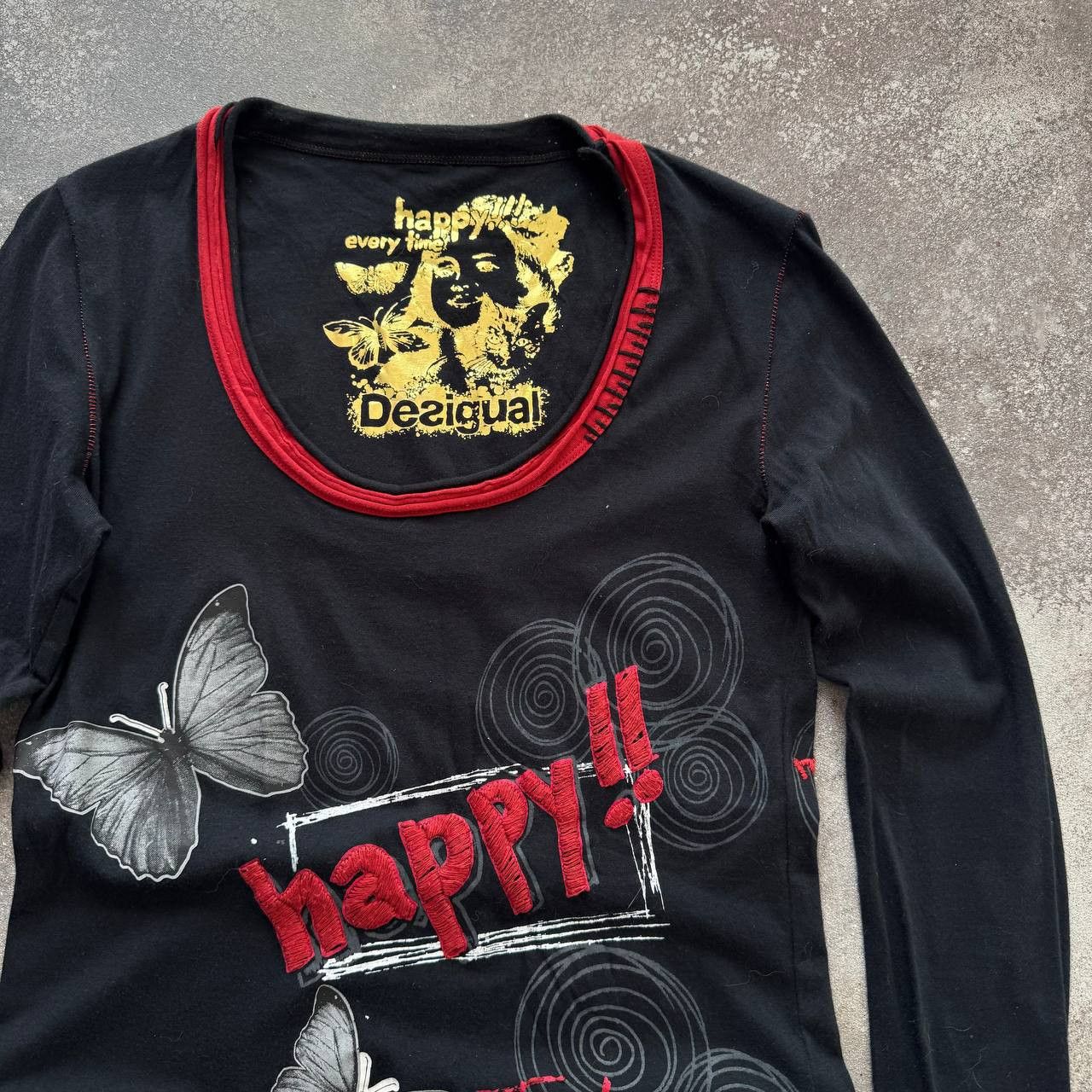 Hysteric Glamour × Japanese Brand × Vintage Y2K Desigual Vintage Amazing Crazy Long Sleeve Top Size M / US 6-8 / IT 42-44 - 4 Thumbnail