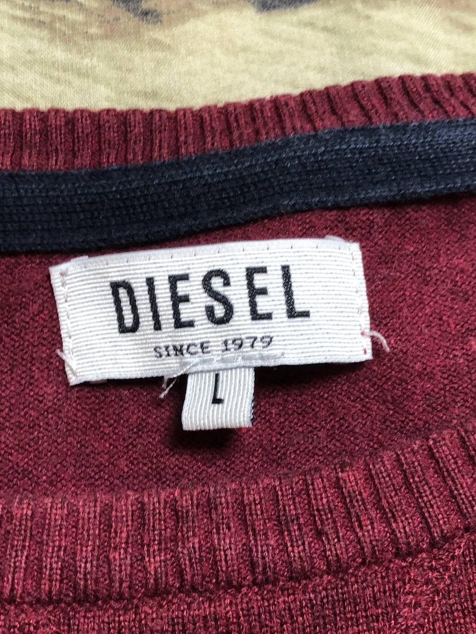 Diesel Vintage Diesel Y2K Logo Streetwear Sweater Size L Size US L / EU 52-54 / 3 - 2 Thumbnail