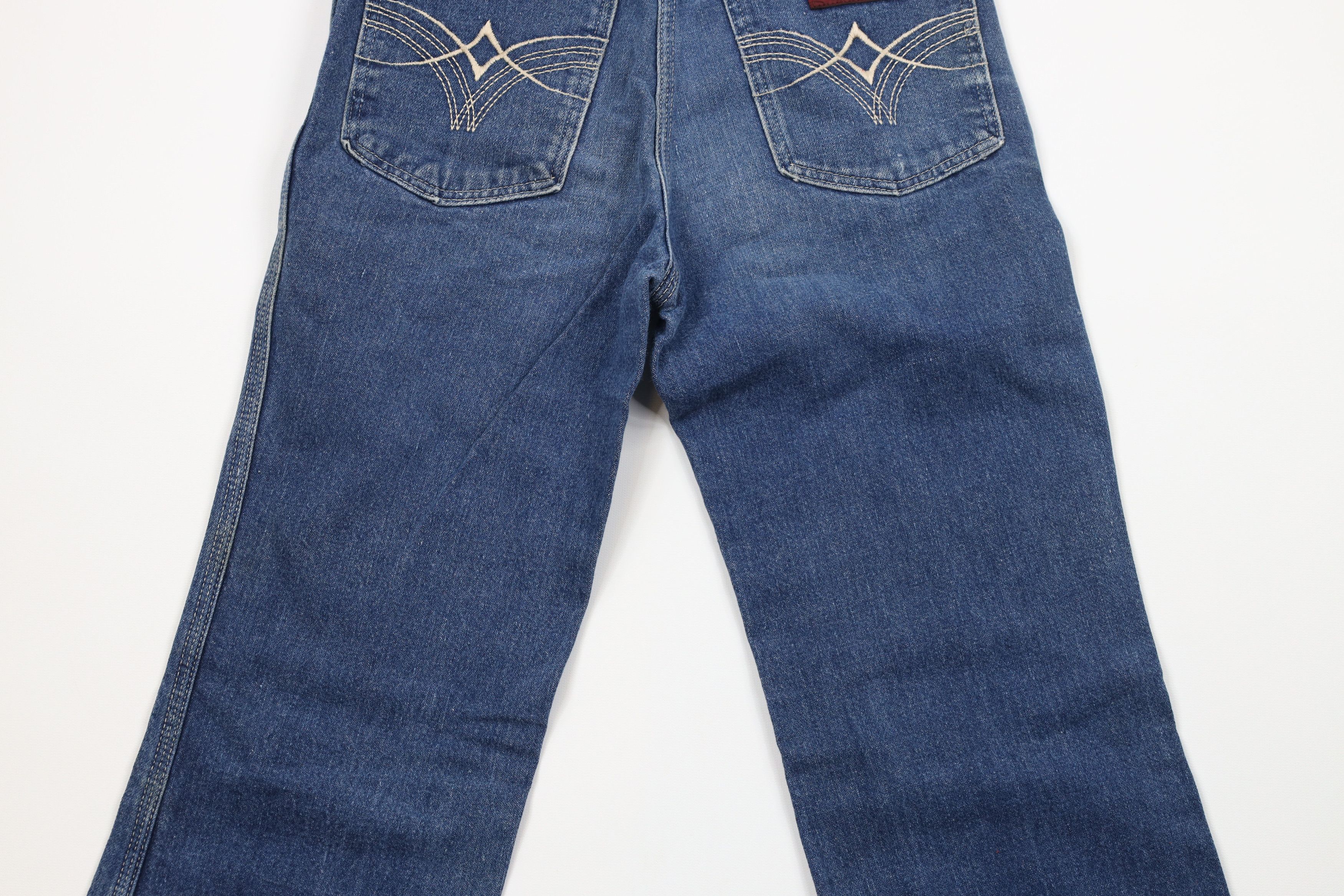 Vintage × Wrangler Vintage 70s Wrangler Wide Leg Bell Bottoms Denim Jeans USA Size 28" / US 6 / IT 42 - 12 Thumbnail