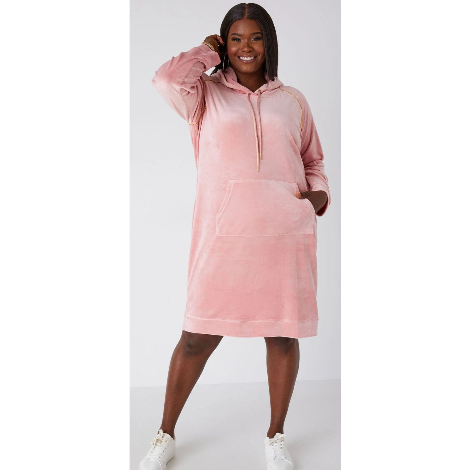 Other PLUS Size 22/24 3X | Women’s Hooded Velour Dress Loungewear Size 3XL / US 20-22 - 1 Thumbnail