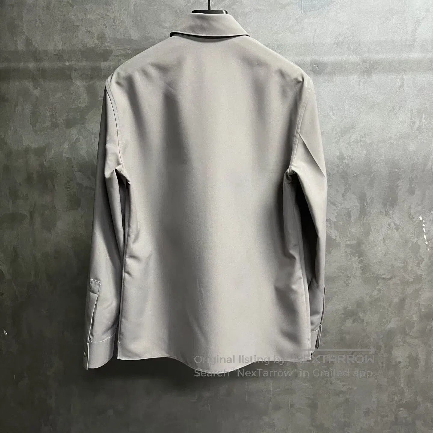 Gucci Guicci plain weave pointed collar ong-sleeved T-shirt| Size US M / EU 48-50 / 2 - 5 Thumbnail