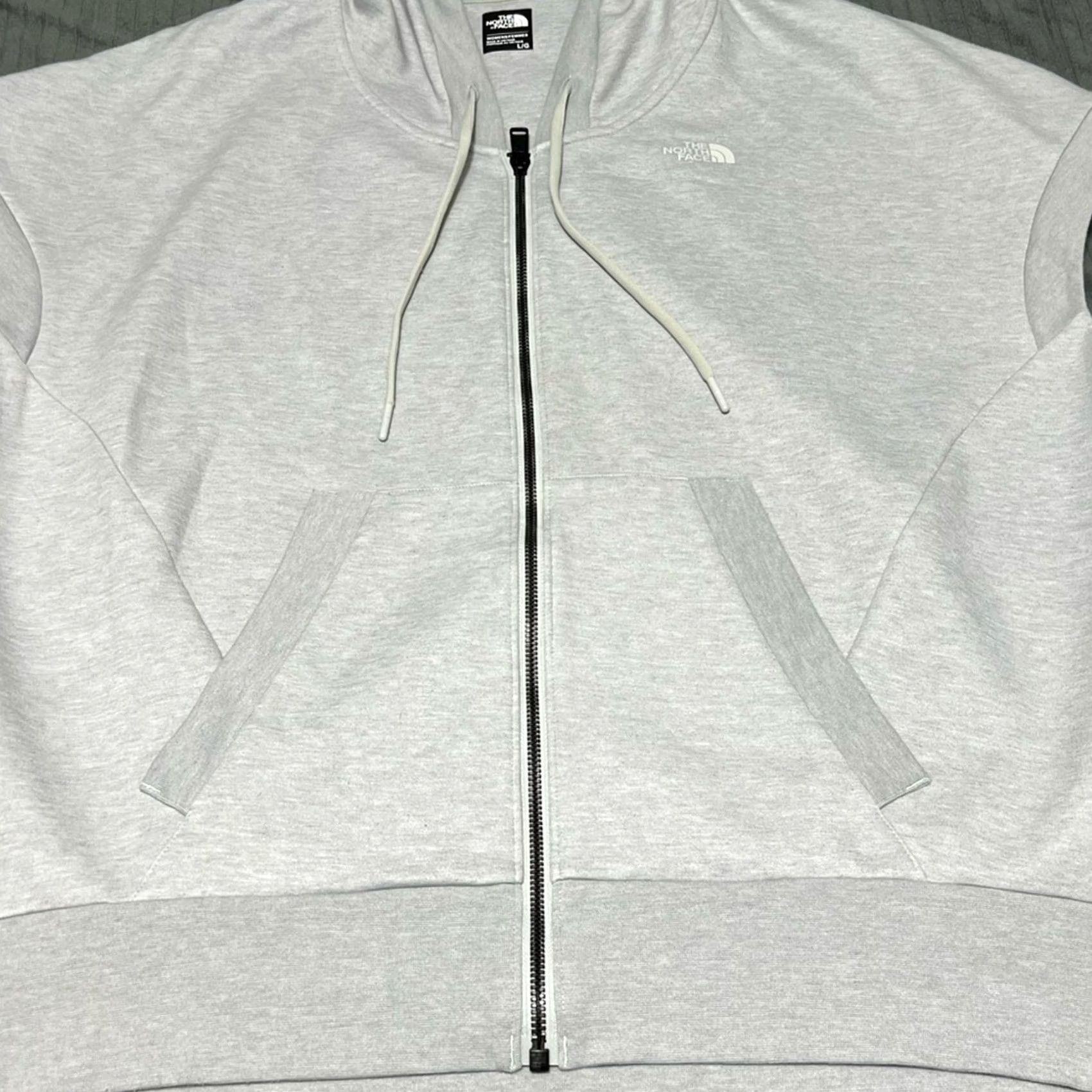 The North Face The North Face Hoodie MENS LARGE Heather Gray Sleeveless Full ZIP Sweater Hooded Size US L / EU 52-54 / 3 - 3 Thumbnail