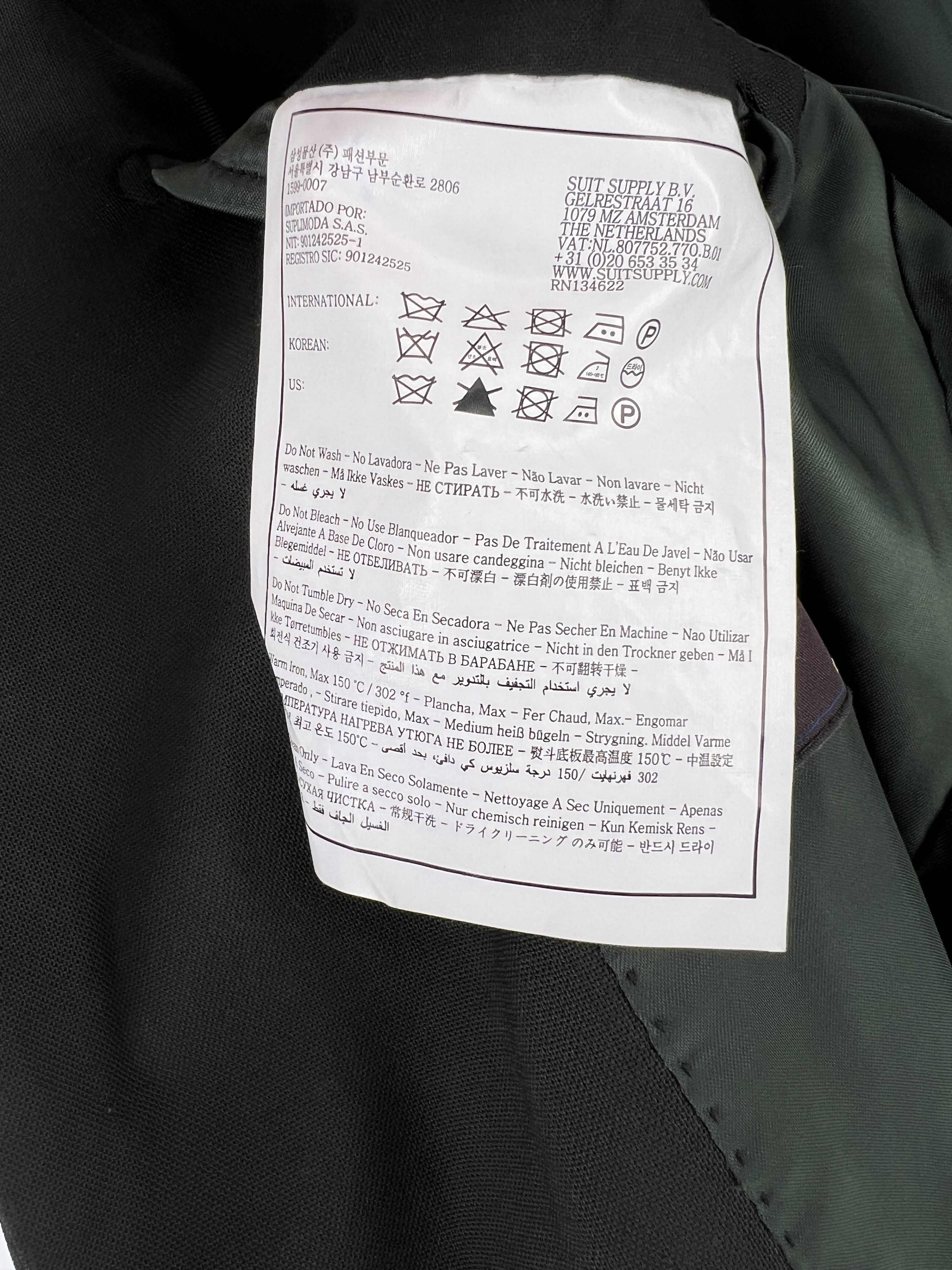 Suitsupply La Spalla Wool Formal Blazer Waistcoat Suit EU:94; UK/US:38L Size 38L - 14 Thumbnail