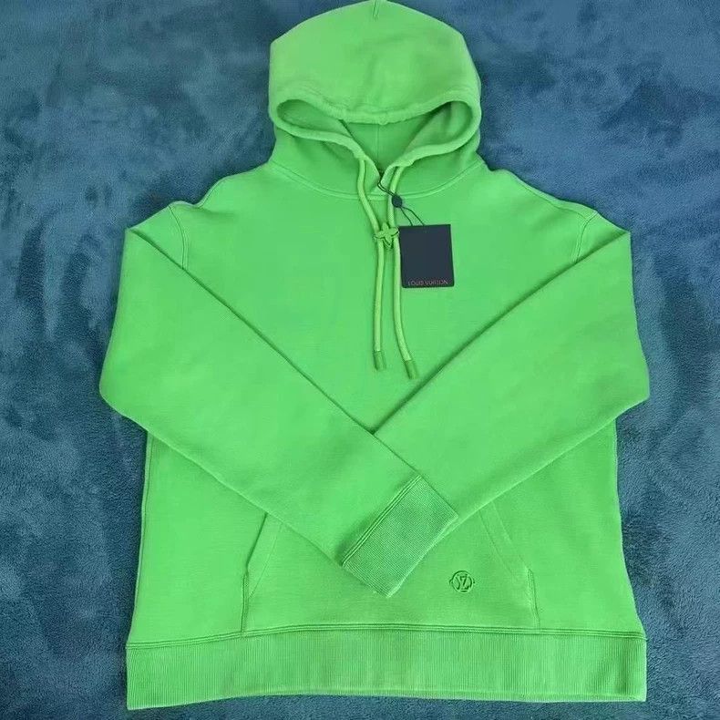Louis Vuitton Louis Vuitton Logo Hoodie in Green Color-2506 Size US XL / EU 56 / 4 - 1 Thumbnail