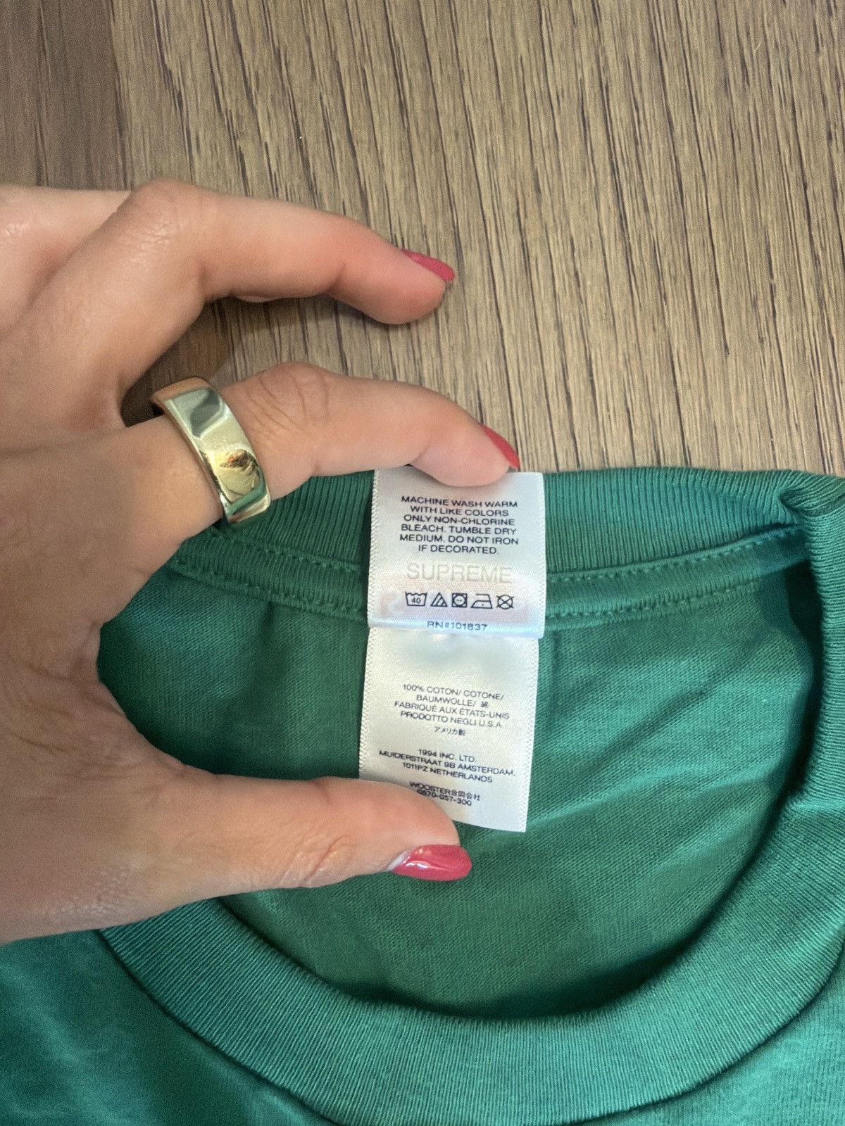 Supreme Supreme Pinline Tee Size US XL / EU 56 / 4 - 6 Thumbnail