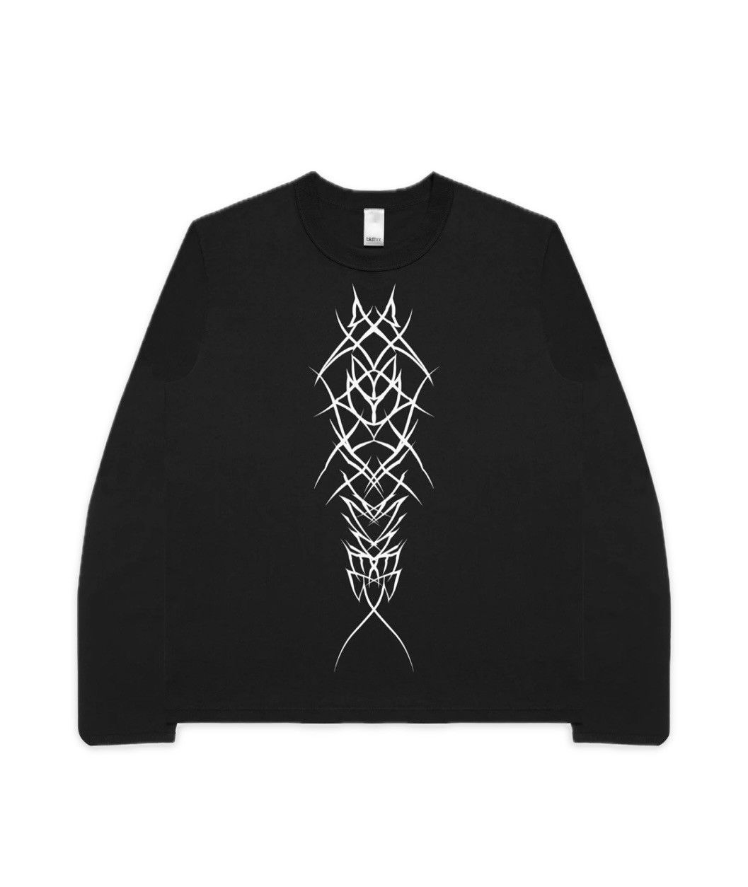 image of Bldthnr x Unsound Rags Tattoo L/s Tee in Black, Men's (Size XL)