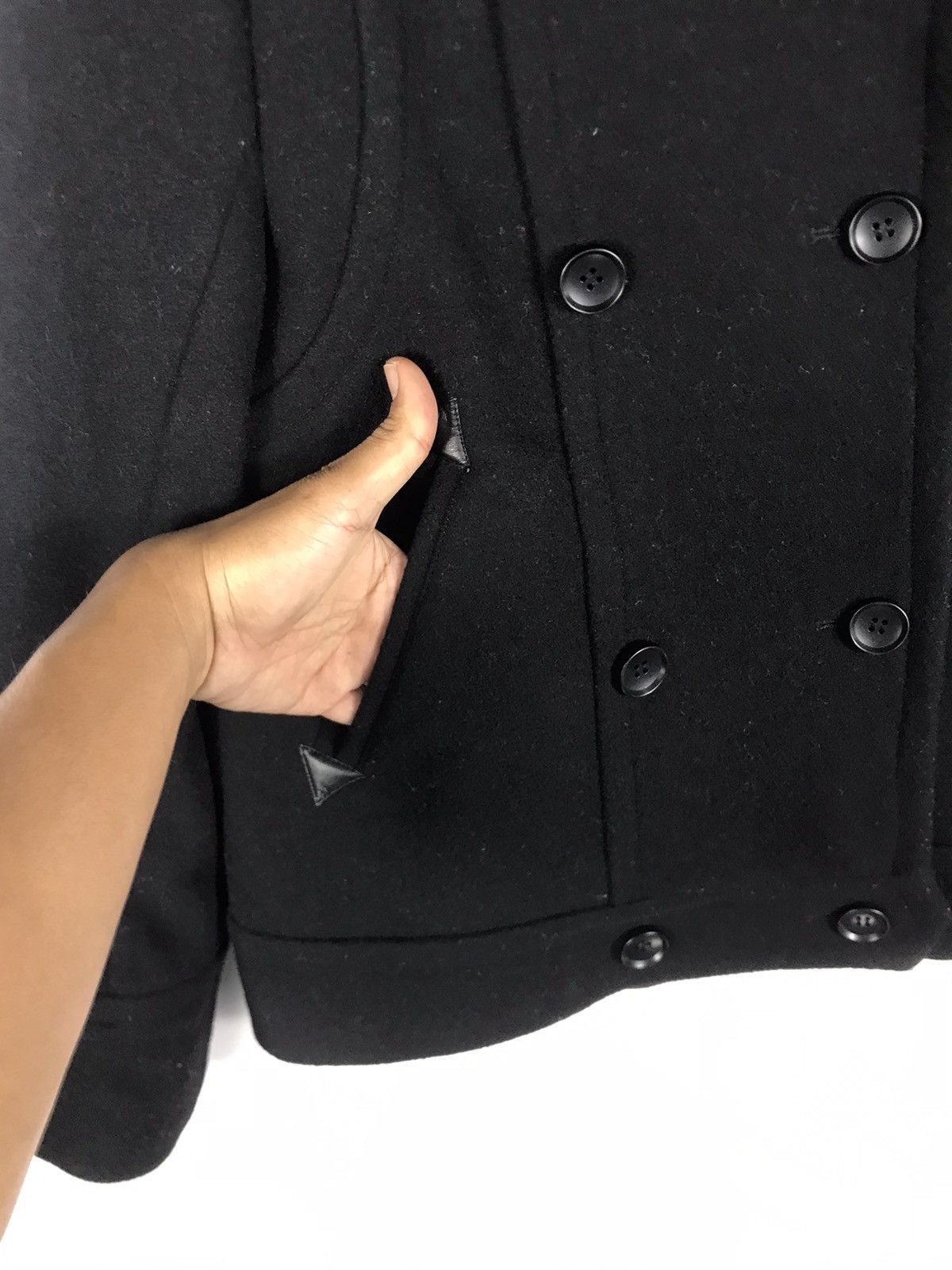 Tsumori Chisato 🔥Tsumori Chisato Issey Miyake Wool Double Breast Cropped Size S / US 4 / IT 40 - 7 Thumbnail