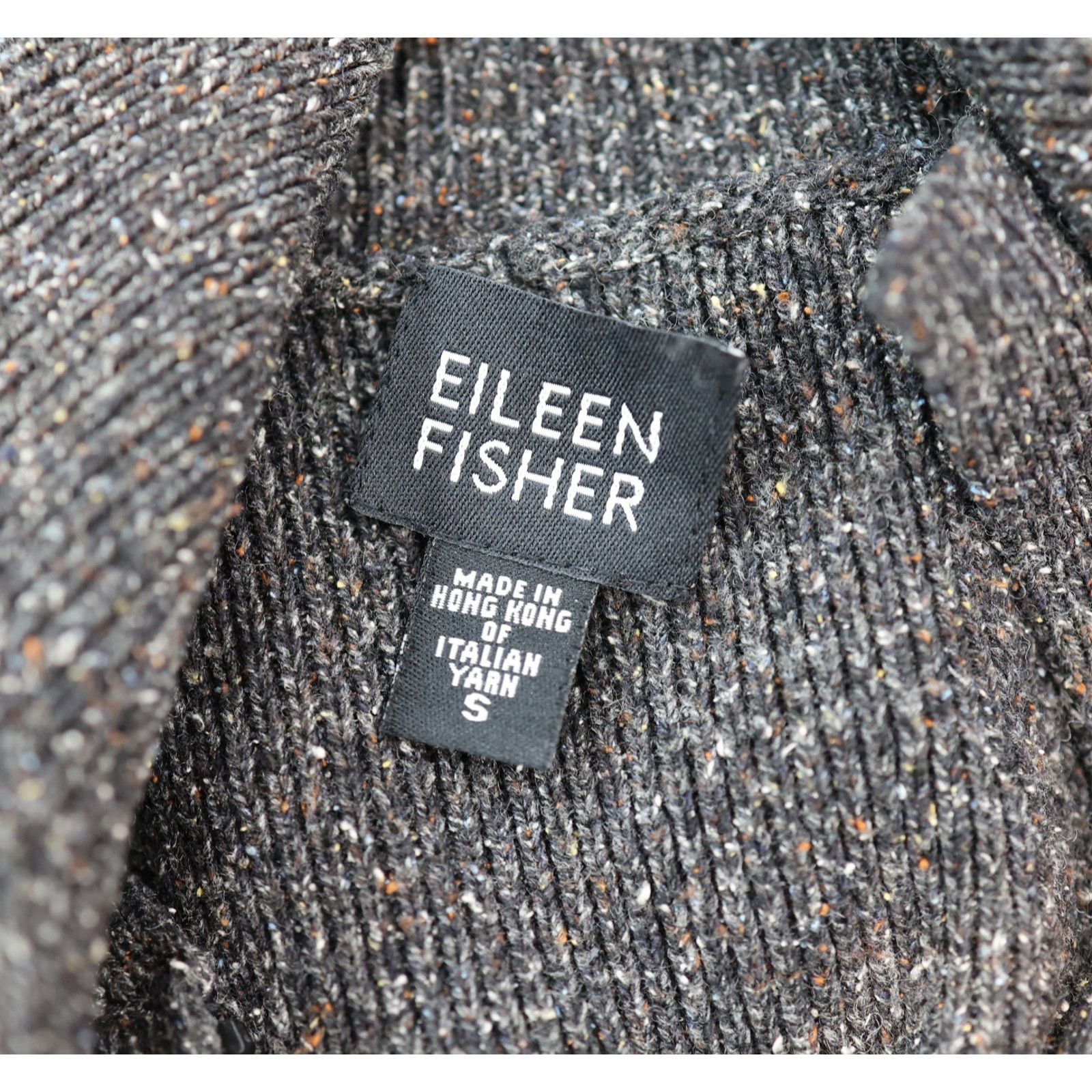 Eileen Fisher EILEEN FISHER Gray Full Zip Collared Cardigan Sweater Size S Size S / US 4 / IT 40 - 7 Thumbnail