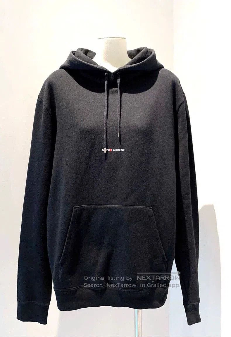 Saint Laurent Paris Saint Laurent Black Logo Hoodie Sweatshirt. Size US M / EU 48-50 / 2 - 4 Thumbnail