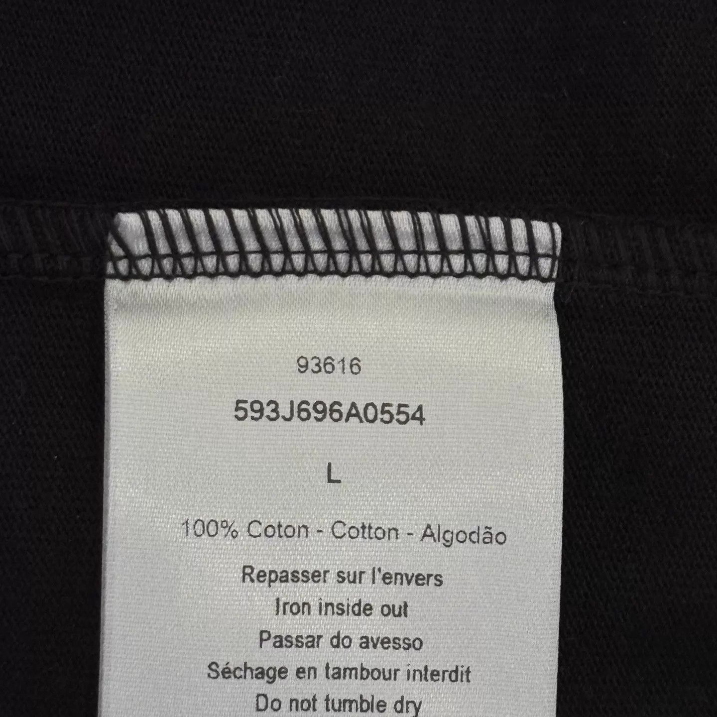 Dior DIOR New Crew Neck CD Logo 3M Reflective Short Sleeve Black Size US L / EU 52-54 / 3 - 6 Thumbnail