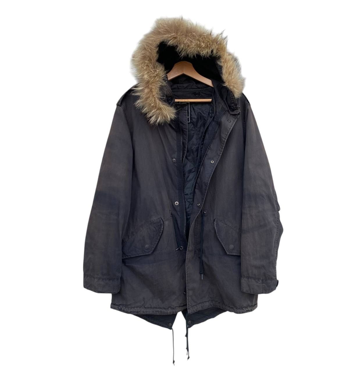 Alpha Industries Vintage Alpha Industries M-51 Fishtail Fur Parka Faded Black Size US XL / EU 56 / 4 - 8 Thumbnail