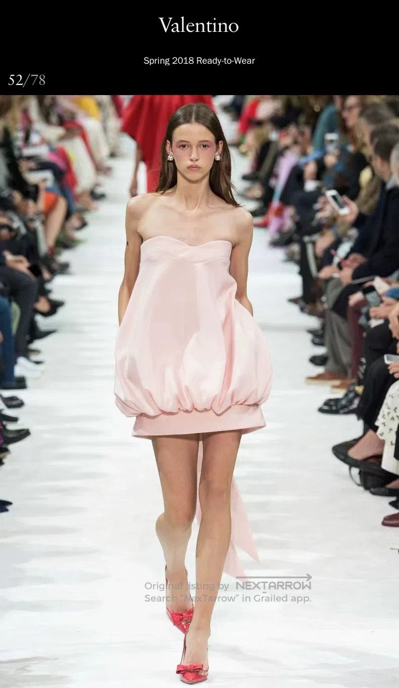Valentino Valentino Pink bandeau flower bud bow dress Size S / US 4 / IT 40 - 1 Thumbnail