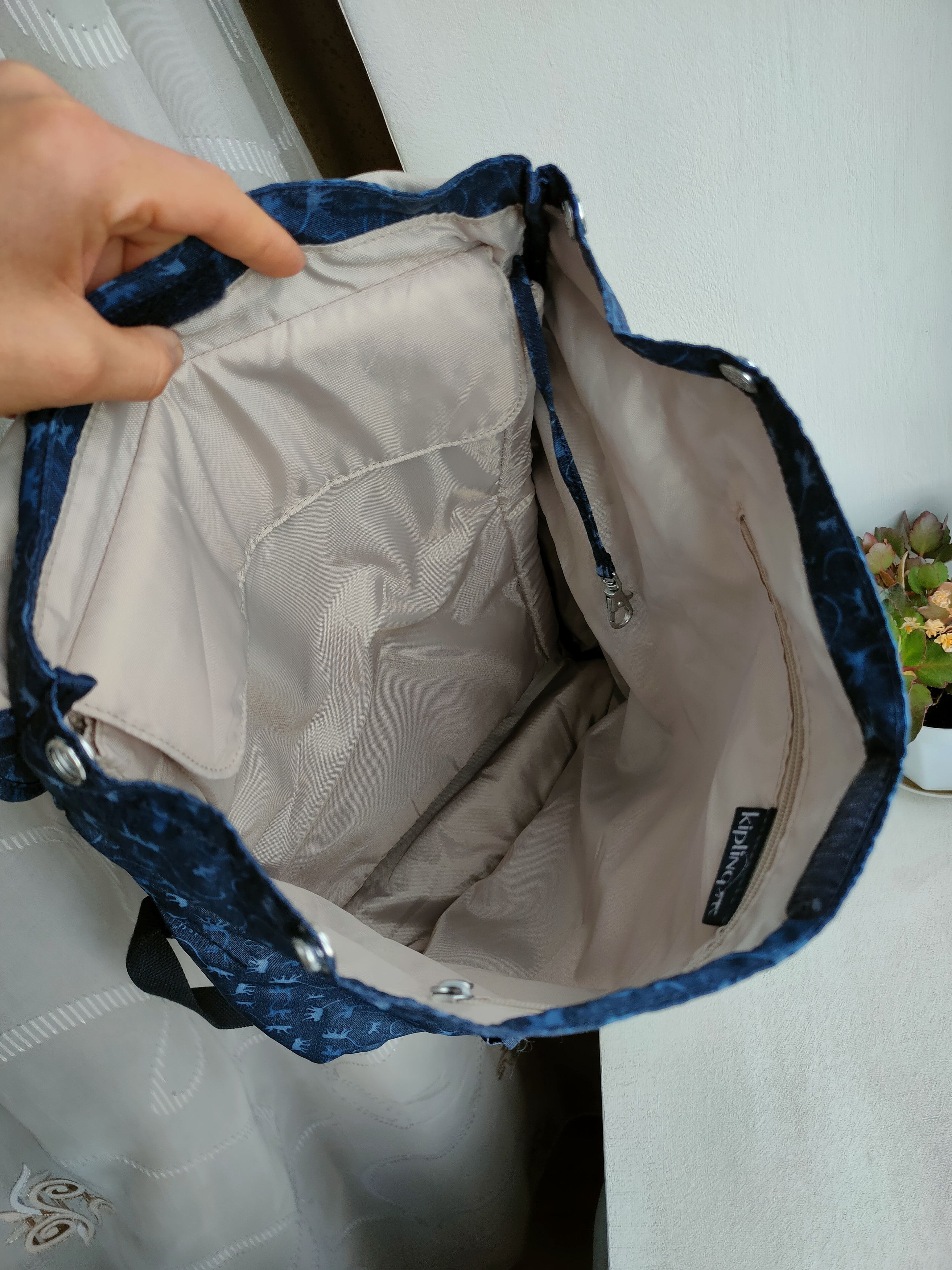 Japanese Brand Kipling Backpack Monogrammed with Monkeys Laptop Backpack Size ONE SIZE - 6 Thumbnail