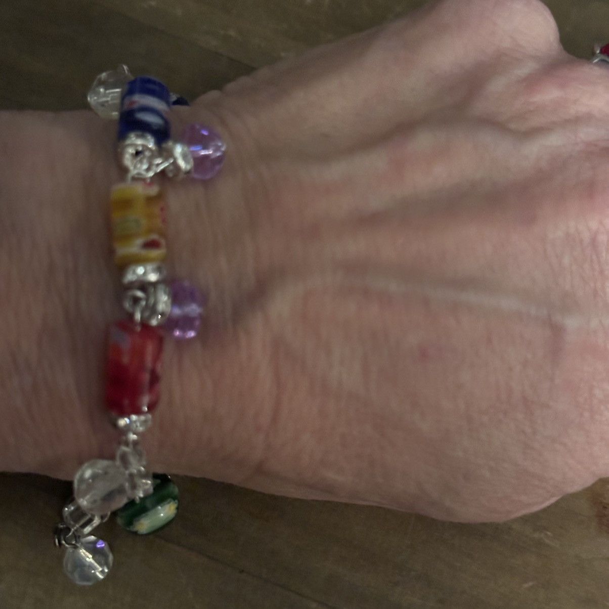 Other Lampwork bead charm toggle bracelet Size ONE SIZE - 4 Thumbnail