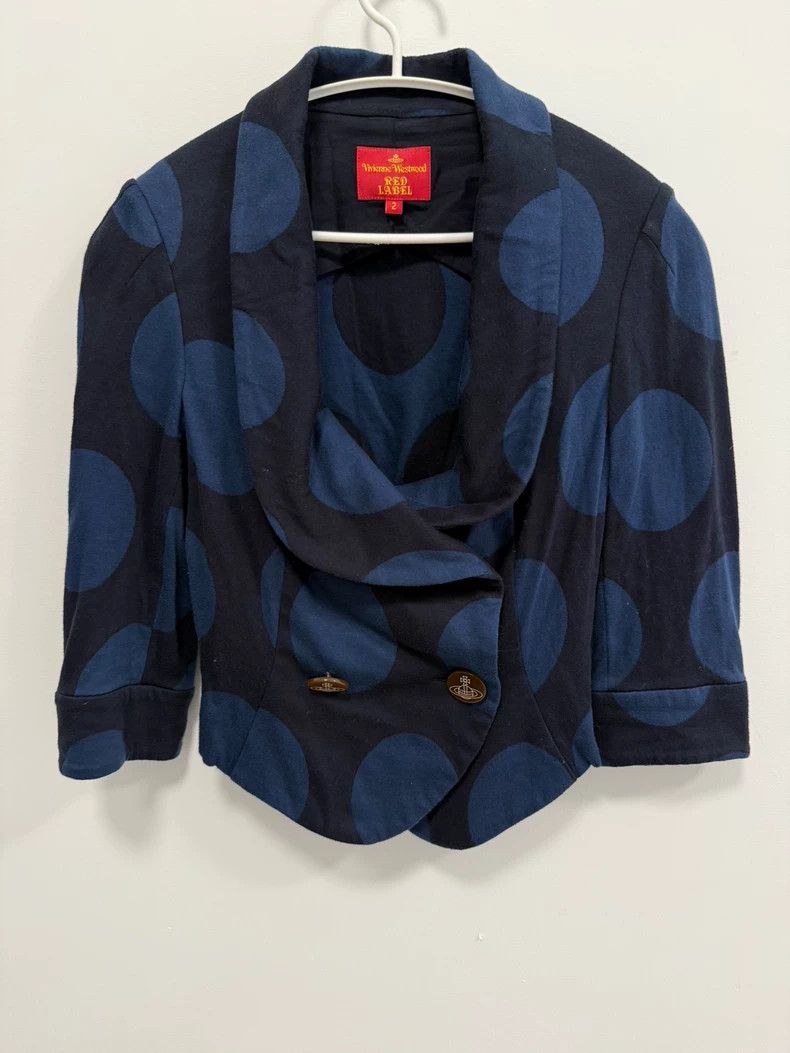 Vivienne Westwood Vivienne Westwood Blue Polka Dot Top Size US XXS / EU 40 - 1 Thumbnail