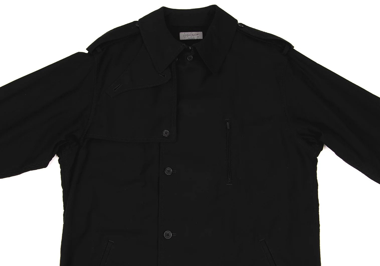 Yohji Yamamoto Yohji Yamamoto Cotton Twill Trench Blouson Size US S / EU 44-46 / 1 - 2 Thumbnail
