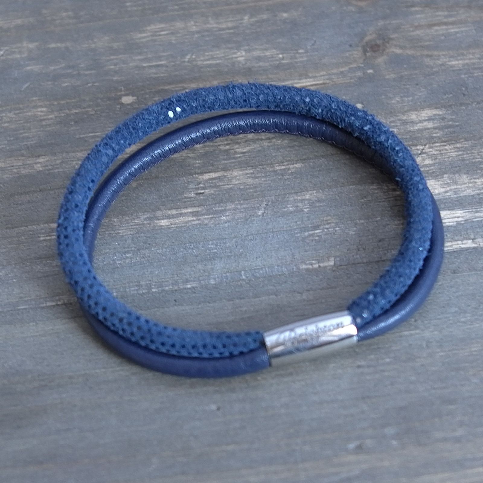 Brighton Brighton Woodstock Leather Charm Bracelet Navy Magnetic Size ONE SIZE - 1 Thumbnail