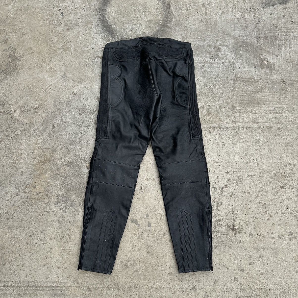 Leather × Vintage Vintage Moto Leather Pants Size 56 Y2K Style USA 00s Size US 40 / EU 56 - 2 Thumbnail
