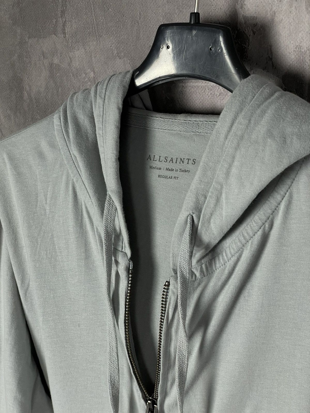 Allsaints × Japanese Brand Allsaints Black Japanese Style Y2K Zip Up Hoodie Blank Size M / US 6-8 / IT 42-44 - 8 Thumbnail