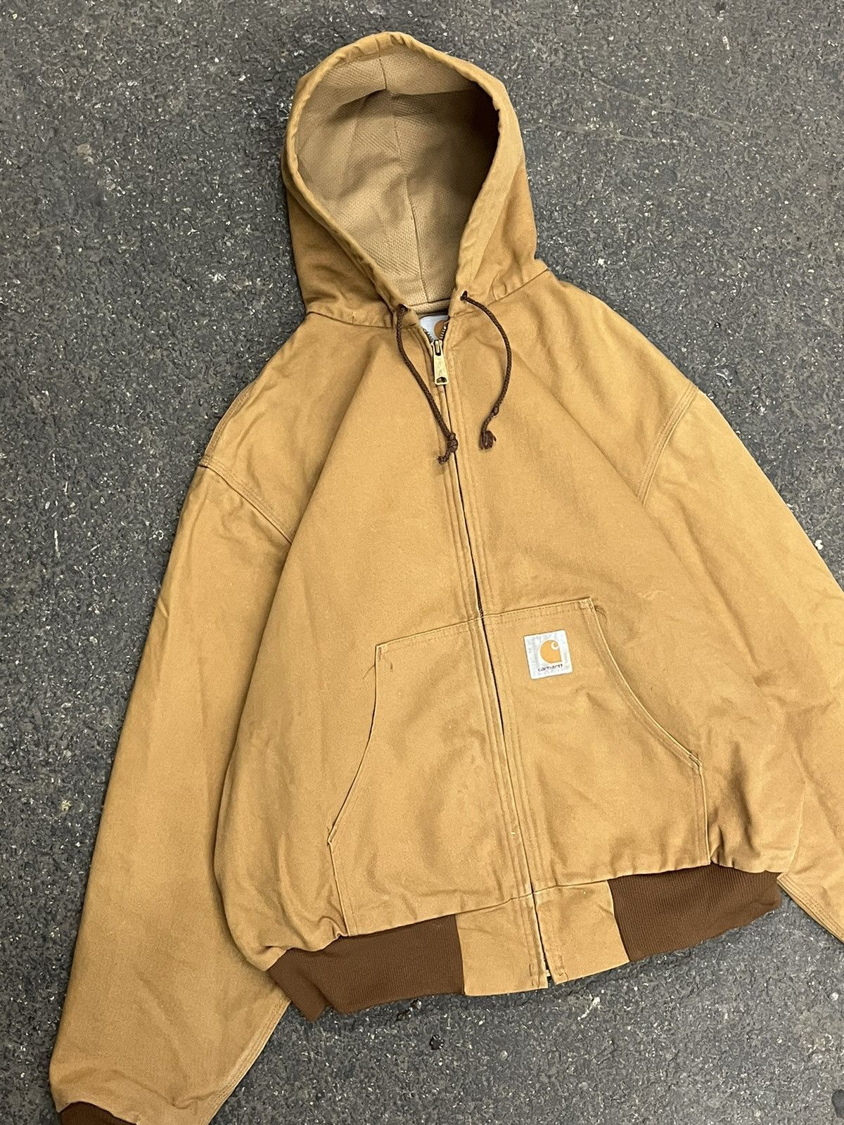 Carhartt × Vintage Carhartt hooded jacket workwear hype streetwear fall skater Size US L / EU 52-54 / 3 - 4 Thumbnail