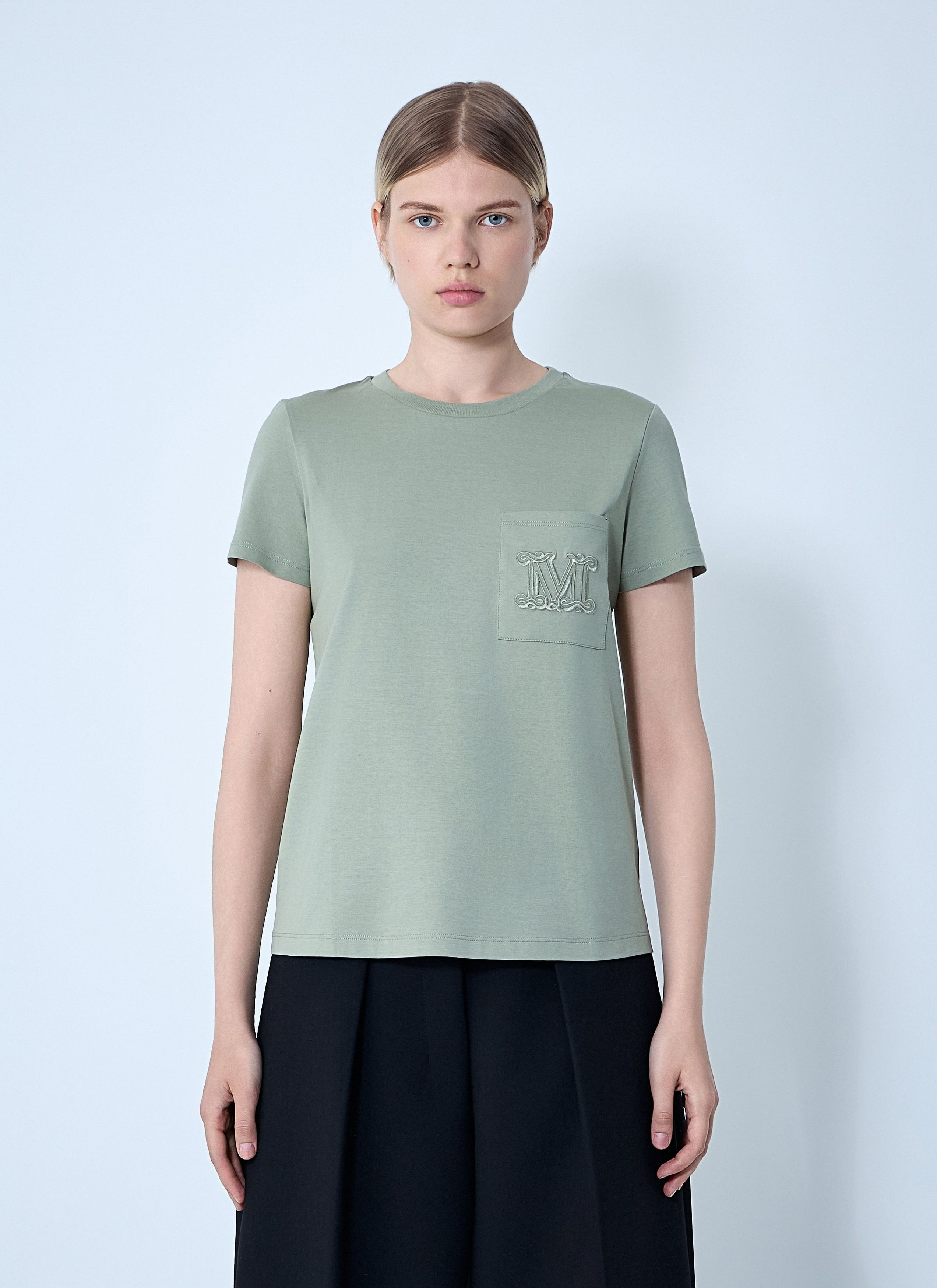 Max Mara Logo Motif T-Shirt Size S / US 4 / IT 40 - 1 Thumbnail