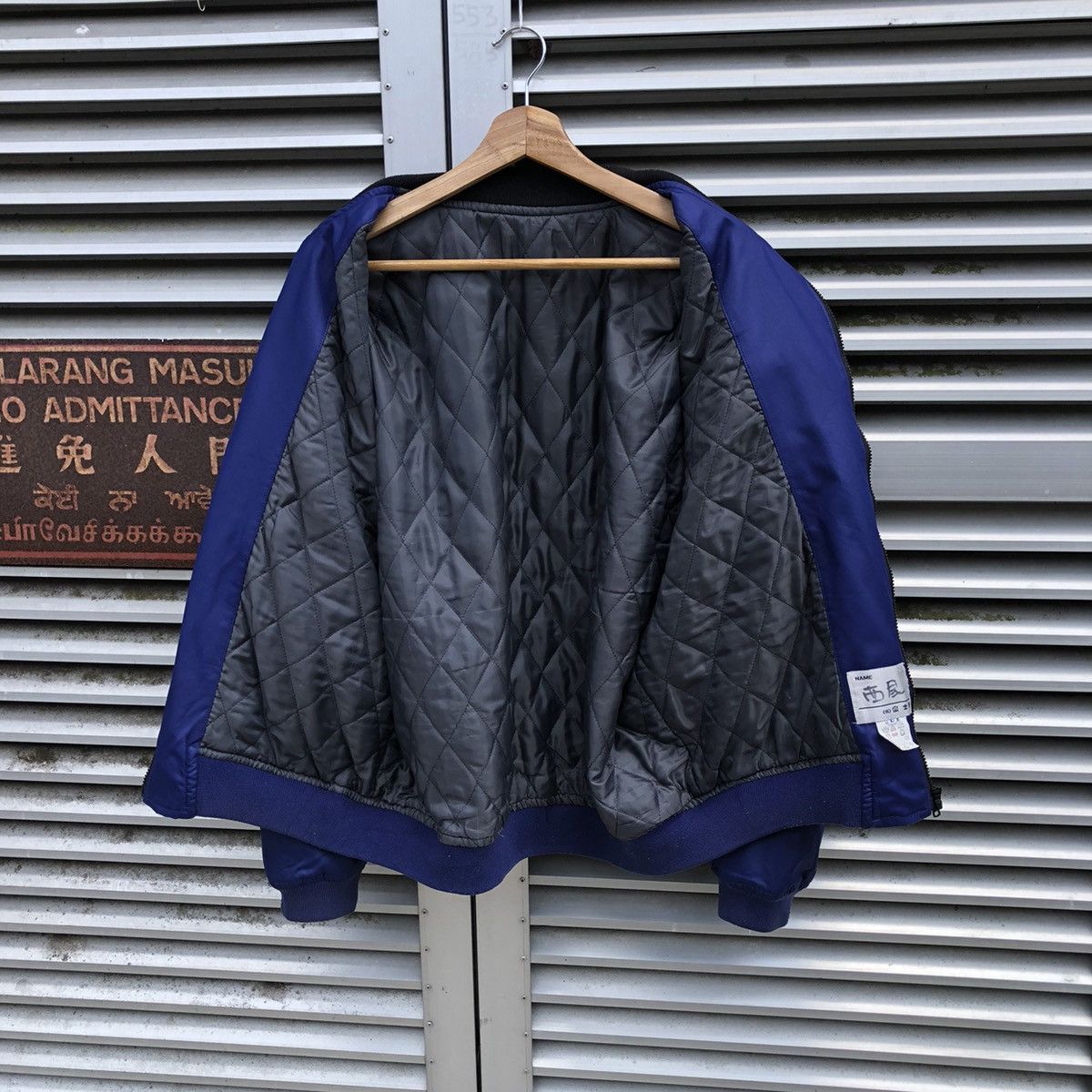 Vintage Vintage ESSO Oil Brand Workwear Racing Team Bomber Jacket Size US M / EU 48-50 / 2 - 9 Thumbnail