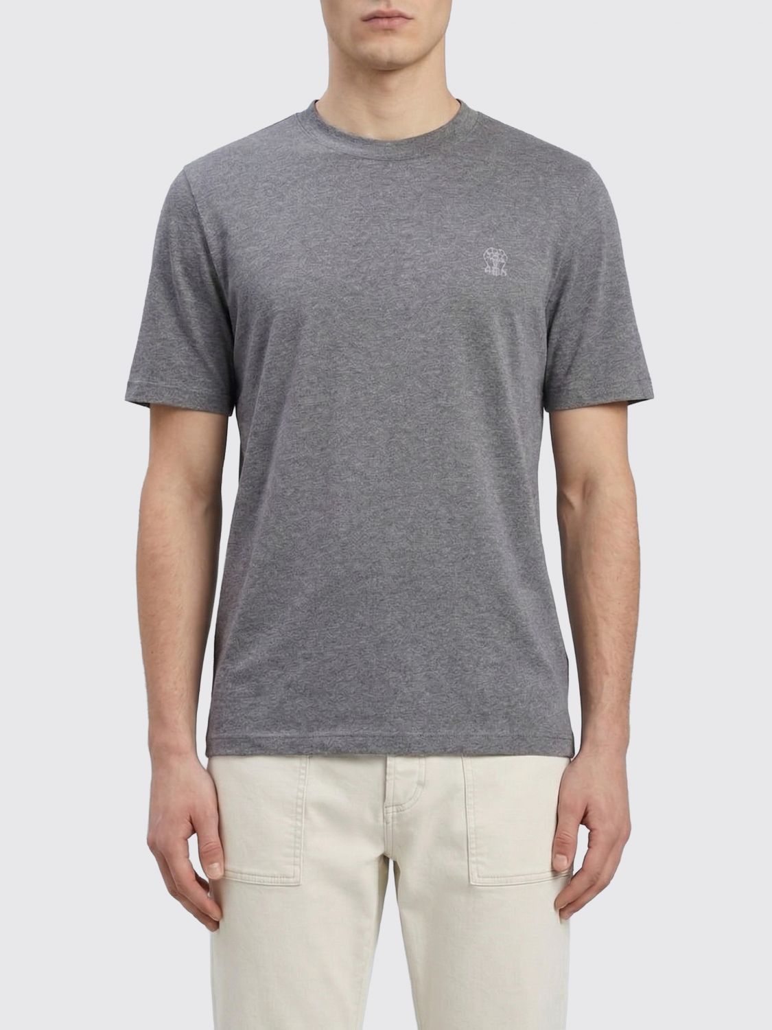 Brunello Cucinelli Brunello Cucinelli T-Shirt Men Lead Size US XS / EU 42 / 0 - 1 Thumbnail