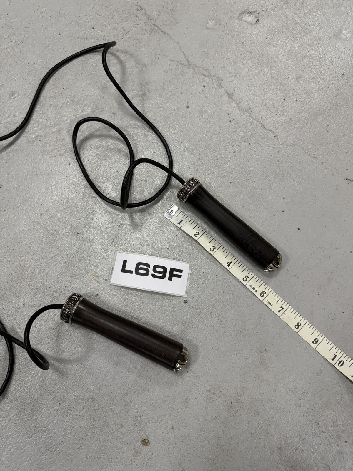 Chrome Hearts Chrome Hearts Mahogany Ebony Wood Handle Skipping Jump Rope Size ONE SIZE - 10 Thumbnail